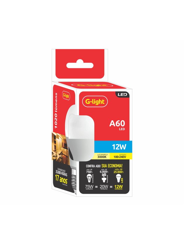iluminacao design arterama lampada led amarela 3000k 12w a60 g light p 1596658247989