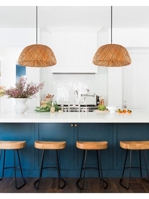 luminaria pendente bambu bancada lili casa e construcao