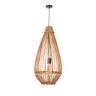 luminaria pendente gota fibra natural vime 60cm lili casa e construcao