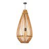 luminaria pendente gota fibra natural vime 70cm grande lili casa e construcao