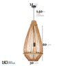 luminaria pendente gota fibra natural vime 60cm medidas lili casa e construcao prancheta 1