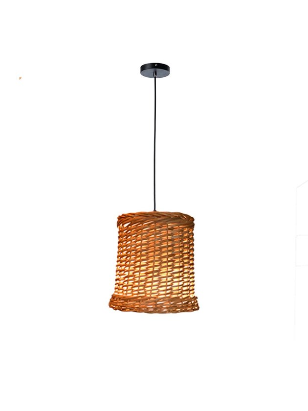 luminaria pendente detalhe pequena 30 fibra natural vime lili casa e construcao