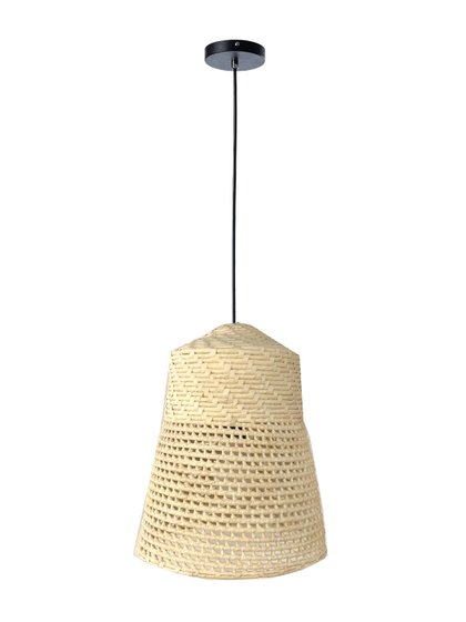 luminaria pendente palha fibra natural castelo lili casa e construcao