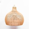 luminaria pendente rattan selu fibra natural lili casa e construcao