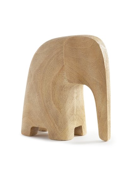 elefante de madeira decrativo grande amadeirado lili casa