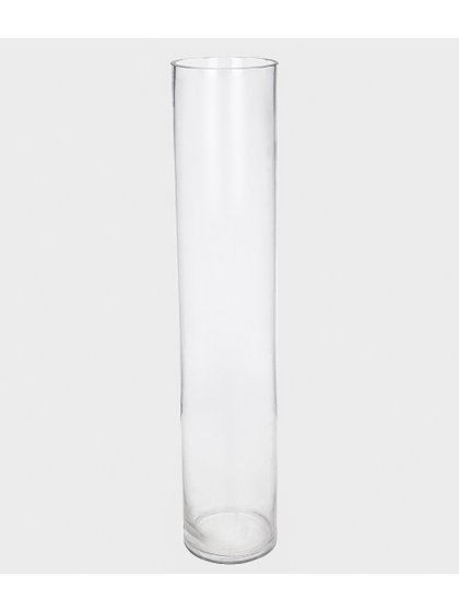 vaso de vidro tubo transparente lili casa e construcao