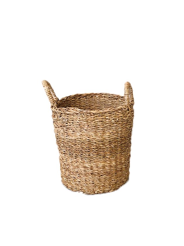 cesto seagrass com alca fibra natural g lili casa e construcao