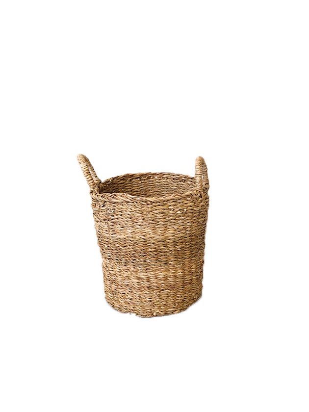 cesto seagrass com alca fibra natural m lili casa e construcao