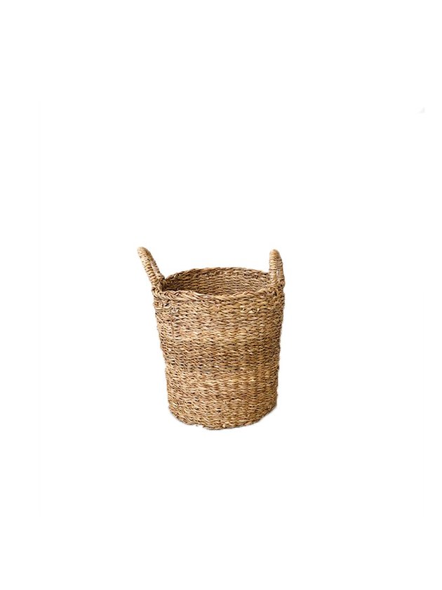 cesto seagrass com alca fibra natural p lili casa e construcao