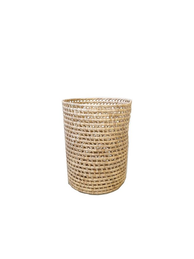 cesto cachepo palha natural cru cilindro alto lili casa e construcao