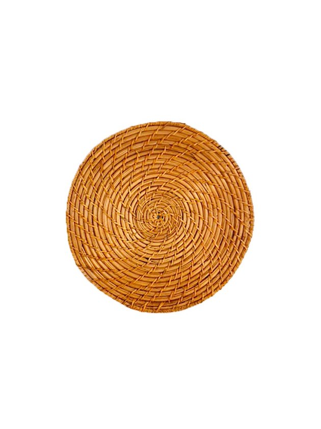 sousplat palha natural mesa posta bambu lili casa e construcao
