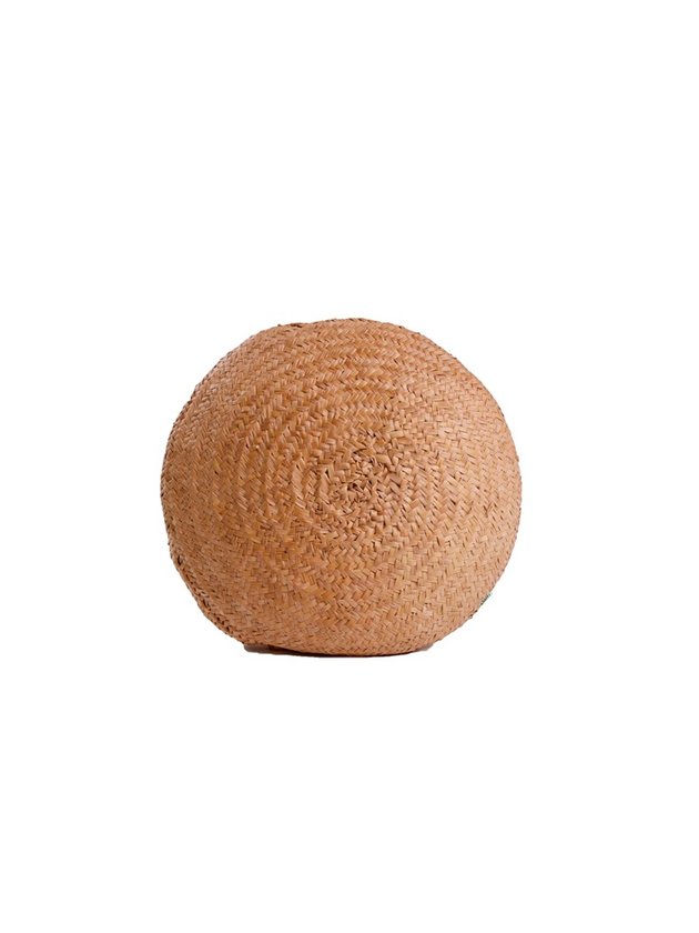 almmofada decorativa palha boho redonda 35cm lili casa