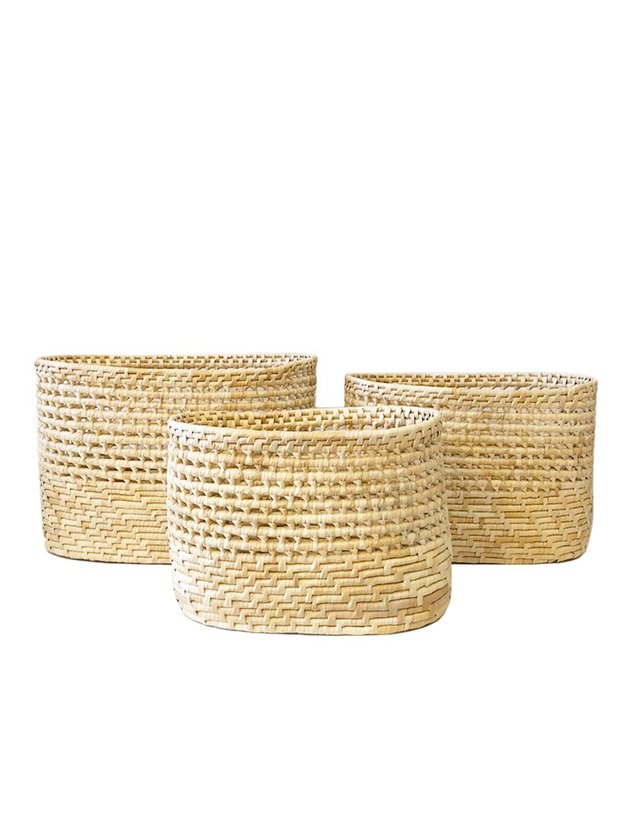 cesto de palha cachepo kit alta oval carnauba lili casa e construcao