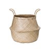 cesto seagrass com alca medio 30cm lili casa e construcao