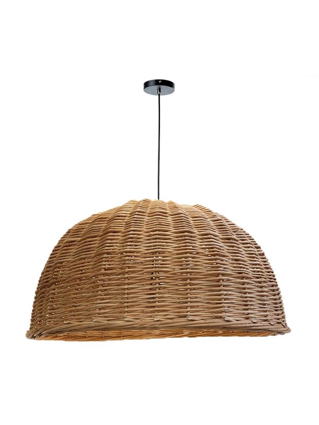 luminaria vime fibra natural 80cm grande lili casa e construcao