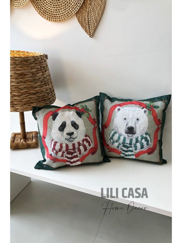 almofada ursos natal lili casa e construcao