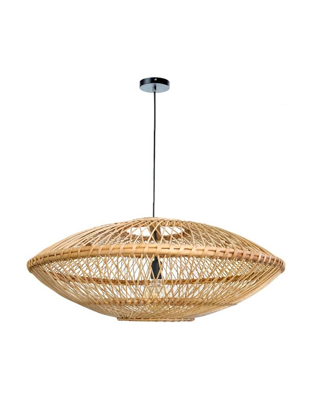luminaria vime fibra natural 70cm cook lili casa e construcao