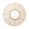 espelho fibra natural rattan bambu redondo 70cm lili casa e construcao