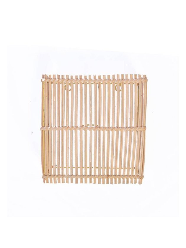 luminaria arandela de parede rattan jalan fibra natural lili casa e construcao