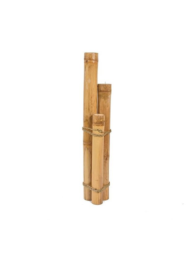 vela decorativa bambu 1m 3un lili casa e construcao