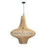 luminaria pendente rattan media rangiroa aura fibra natural lili casa e construcao