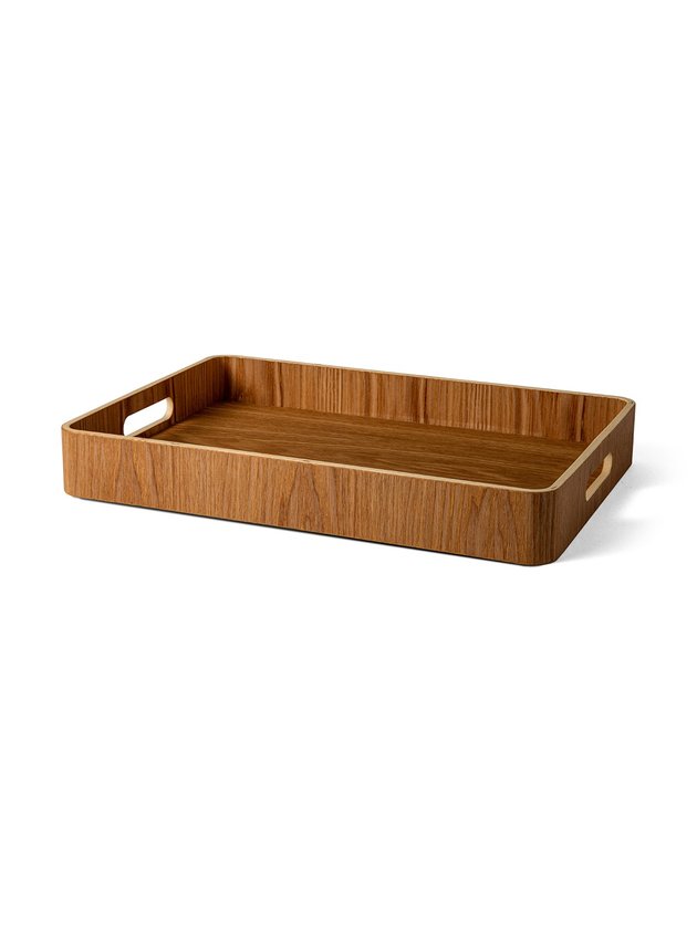 bandeja retangular madeira 37cm lili casa e construcao