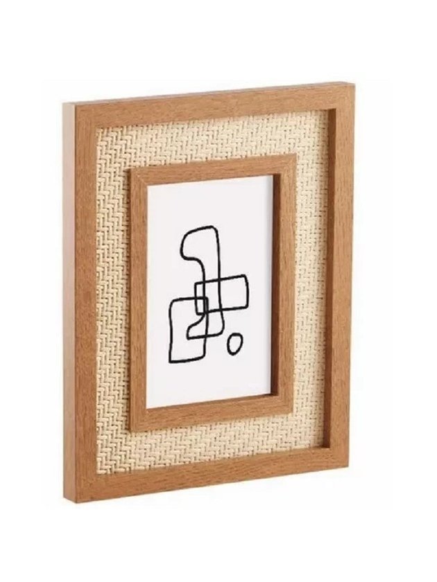 porta retrato decorativo palhinha italiana e rattan lili casa e construcao