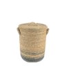 cesto cachepo palha natural cru p com tampa lili casa