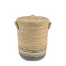 cesto cachepo palha natural cru g com tampa lili casa
