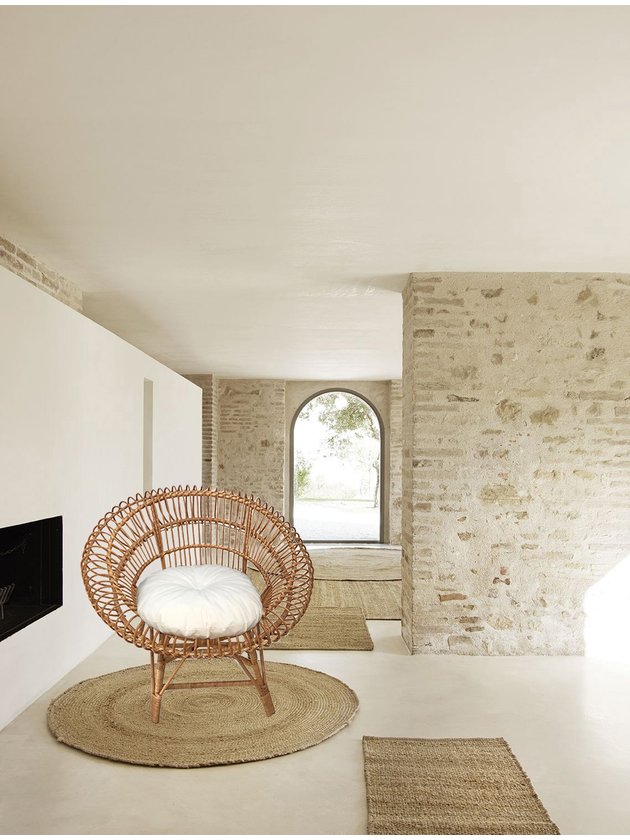 cadeira espiral home decor lili casa 50cm almofada