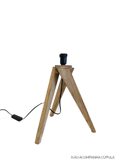 abajur de mesa bambu palha natural lumi suporte cupula grande lili casa e construcao