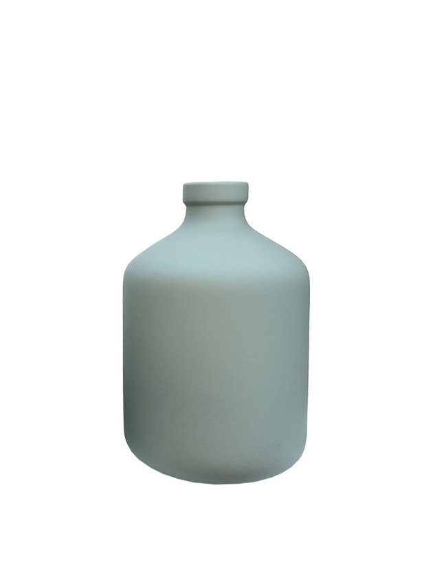 vaso de ceramica decorativo nordico botija para flores verde cha medio lili casa e construcao