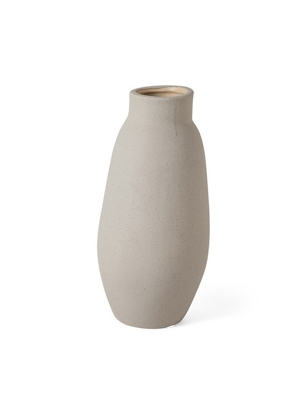 vaso cinza medio ceramica lili casa e construcao