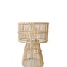 abajur de mesa rattan palha natural cupula pequeno lili casa e construcao