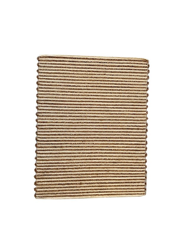 tapete palha natural 1 60 2 10 escuro folha de bananeira retangular lili casa e construcao