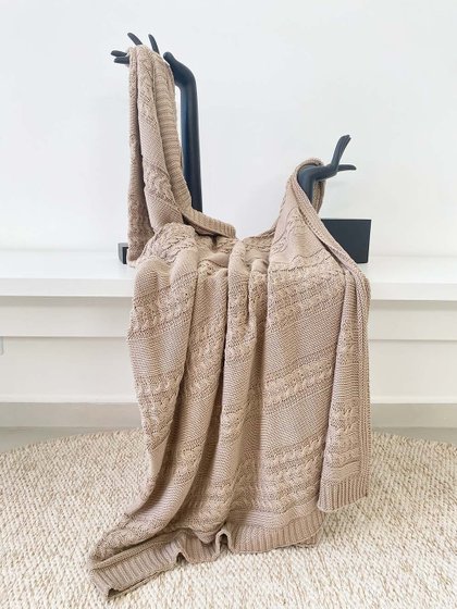 manta marrom 1 70m cama trico croche lili casa