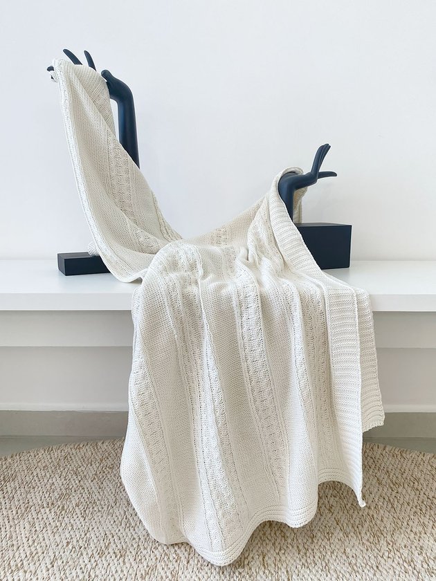 manta branca 1 70m cama trico croche lili casa