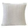almofada 50x50cm branco trama croche lili casa
