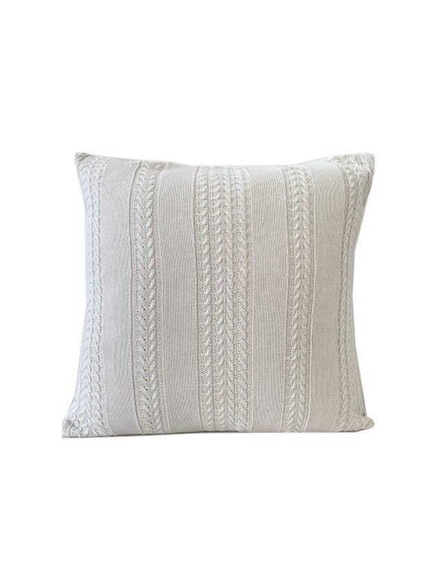 almofada 50x50cm branco trama croche lili casa