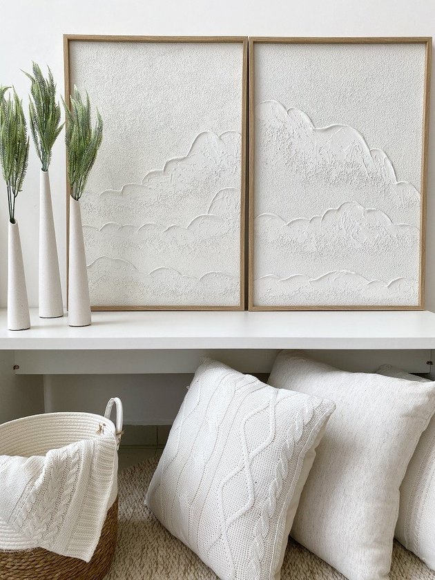 quadro decorativo waves ambientado lili casa