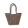 bolsa palha natural carnauba feminina alca preta envelope lili casa home decor