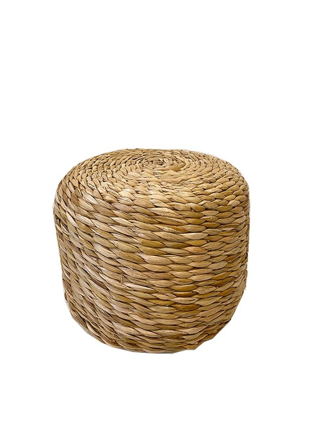 puff palha pequeno taboa 44cm diametro home decor cm lili casa