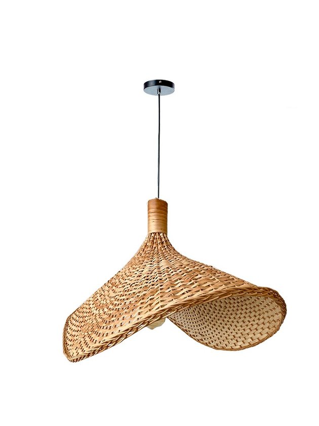 luminaria vime fibra natural organica 60cm lili casa e construcao
