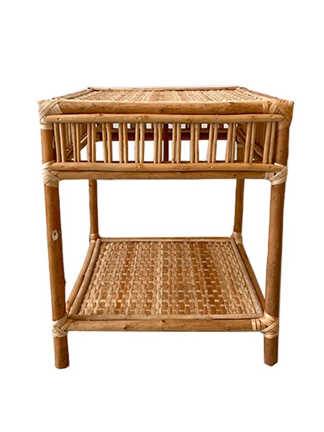 mesa lateral quadrada vime lili casa home decor