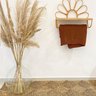 cabideiro estilo boho chic fibra natural vime lili casa home decor