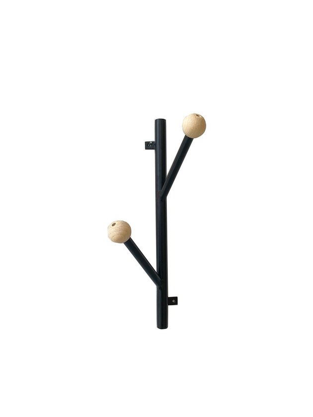 gancho dois preto industrial lili casa home decor