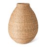 vaso cesto palha natural boca estreita 42 cm lili casa