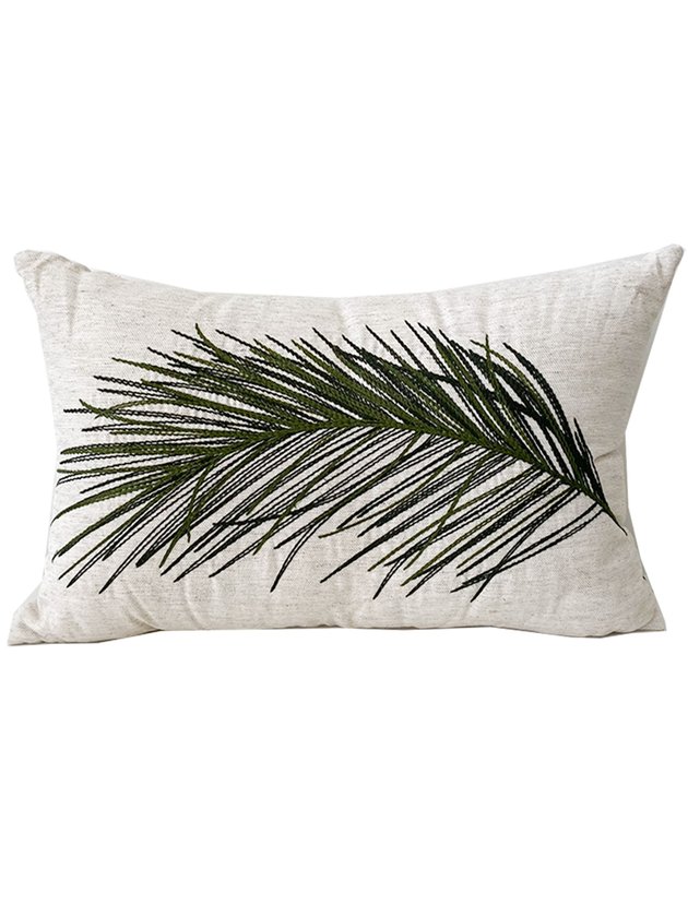 almofada baguete folha verde lili casa home decor