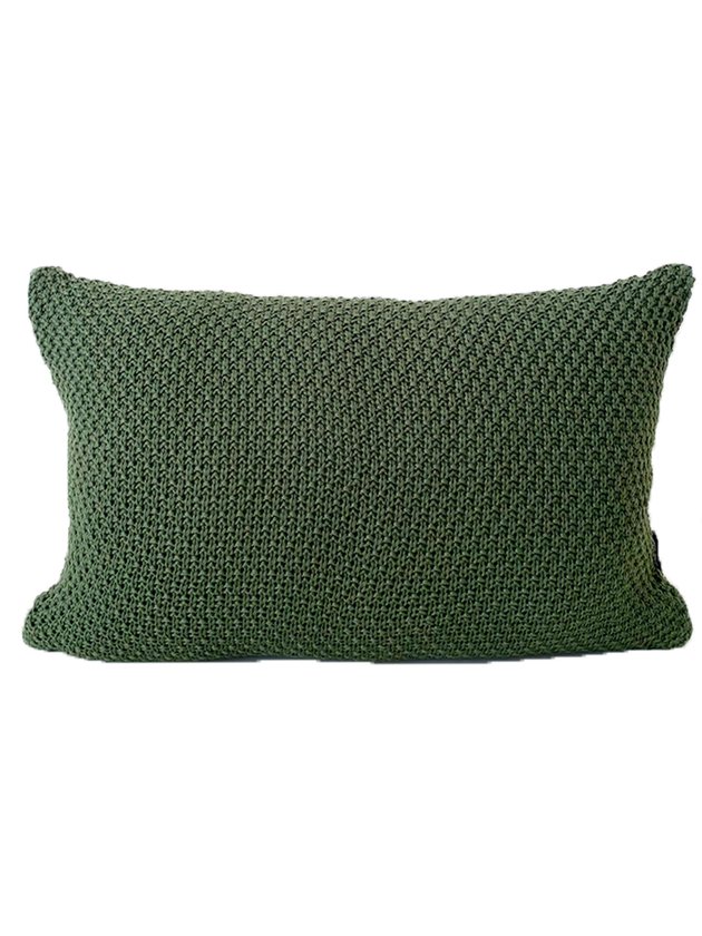 almofada baguete croche verde lili casa home decor