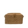 cesto palha natural retangular caixa com tampa p lili casa home decor